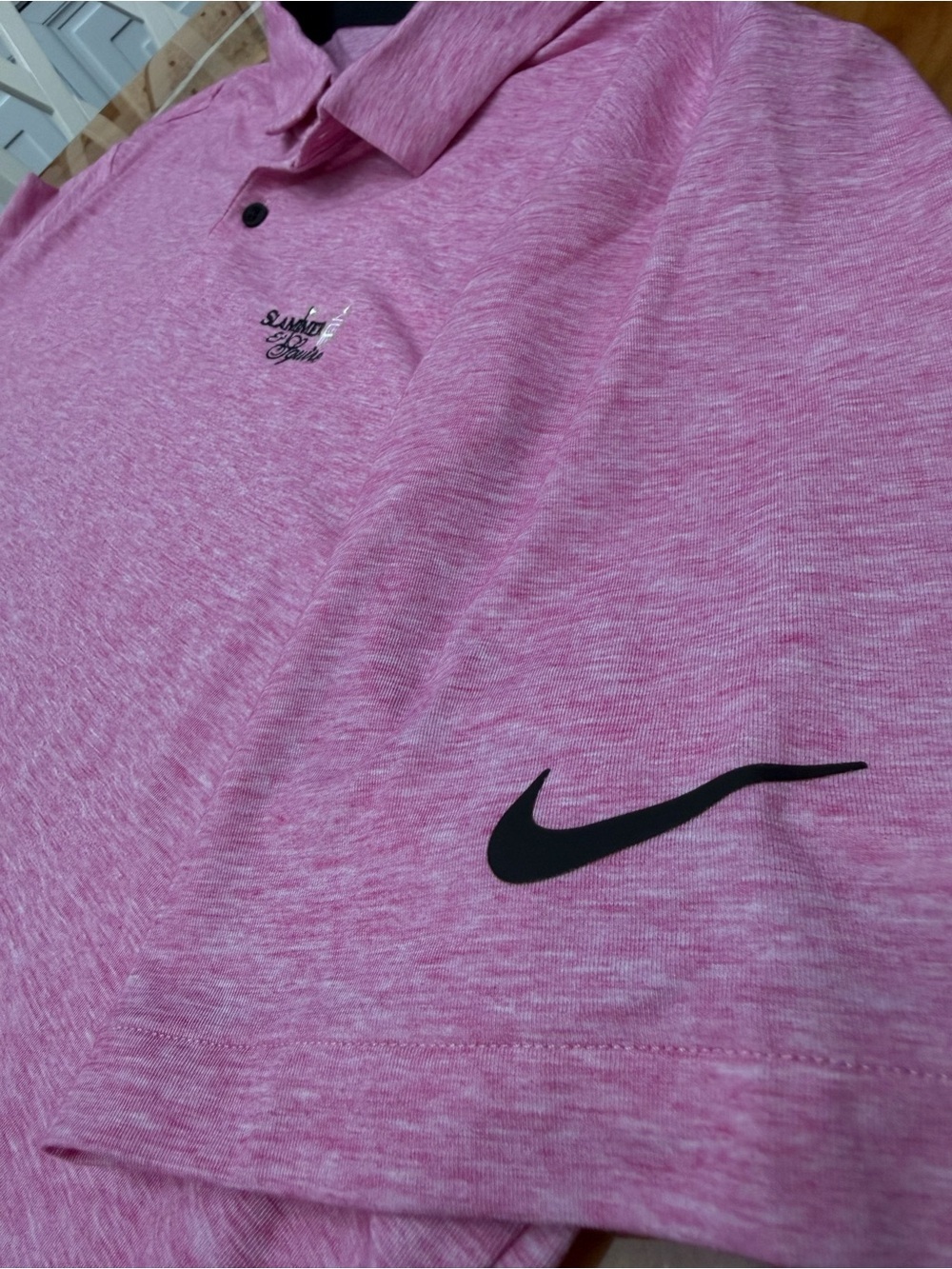 Nike Dri-FIT Golf Polo Shirt XL Pink Heather Slammer & Squire Performance - Picture 5 of 8